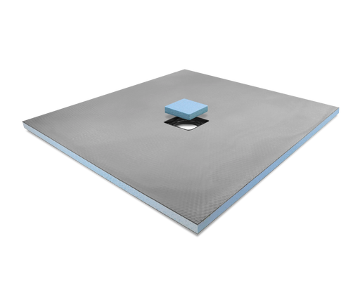 ProWarm™ Wetroom Shower Tray (Square Centre Drain)