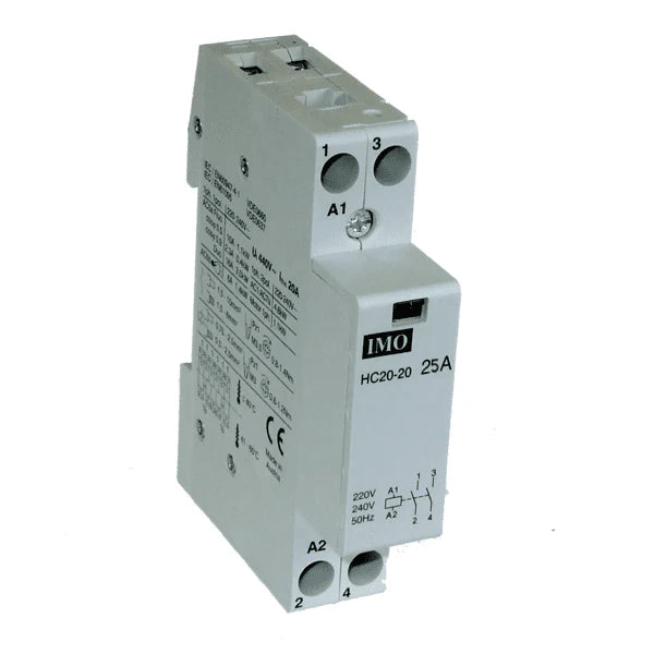 Europa N/O 25A 230V Twin Pole Contactor & Suppressor