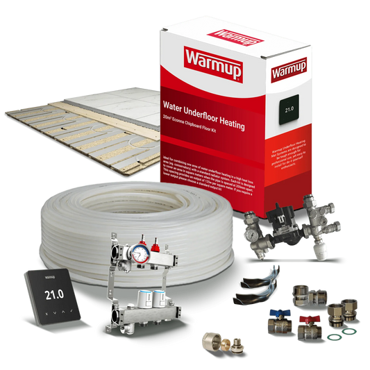 Warmup VLo Econna-12 Water Underfloor Heating & Chipboard Kit