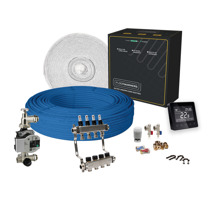 Floorwarmers Multi Room Water Underfloor Heating Kit