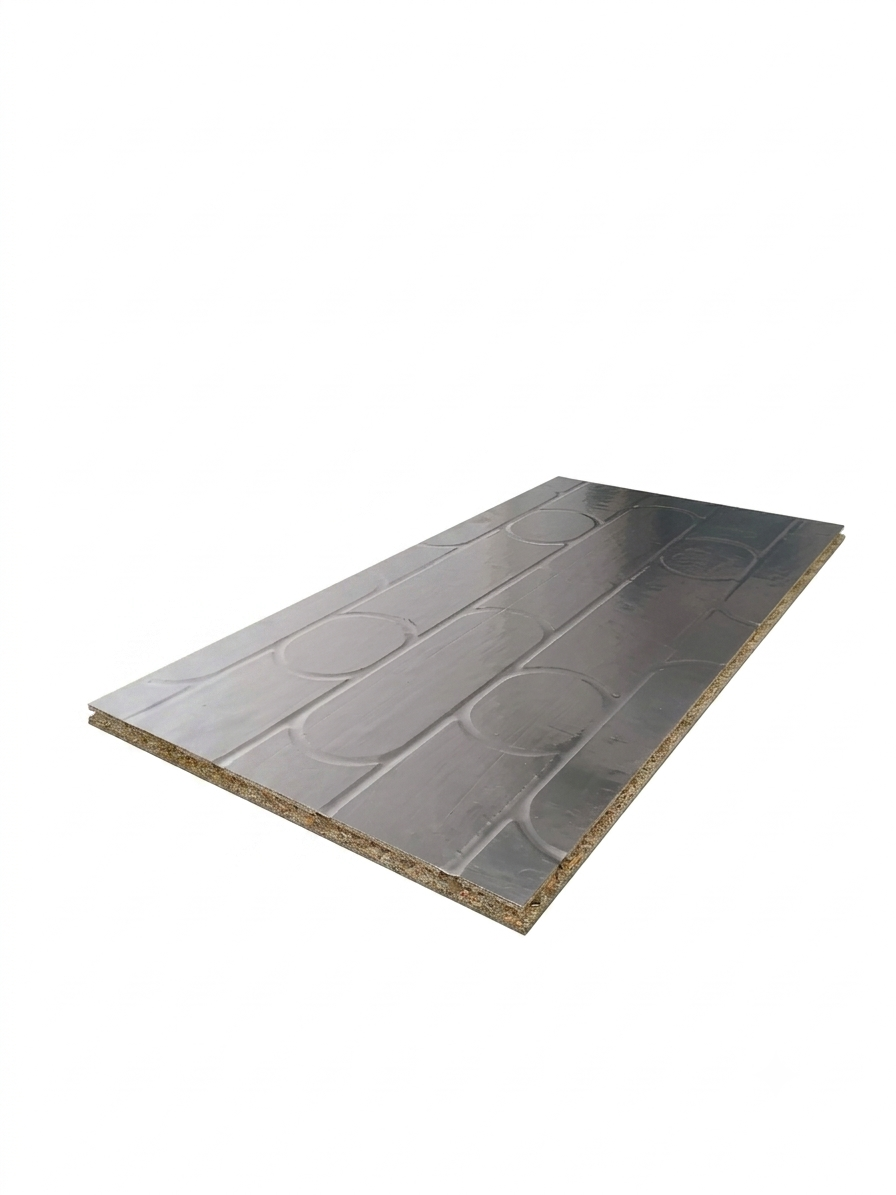 Pre-Routed Foil Faced Chipboard, 16mm Pipe
