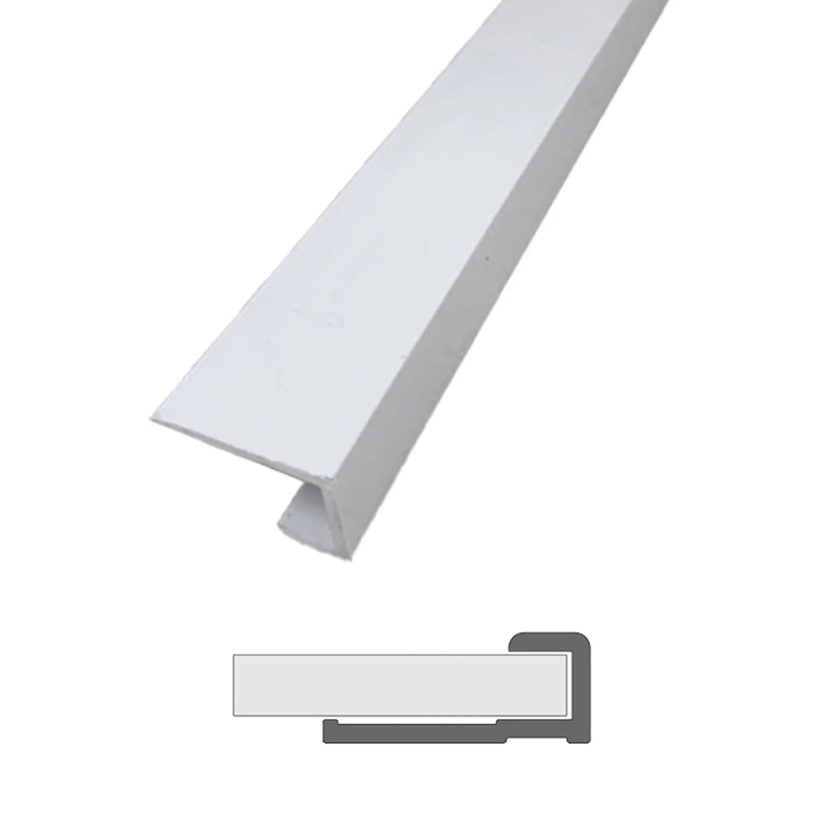 Pvc Cladding Caps PVC Panel Edge Cap - 10mm | Lowest Price