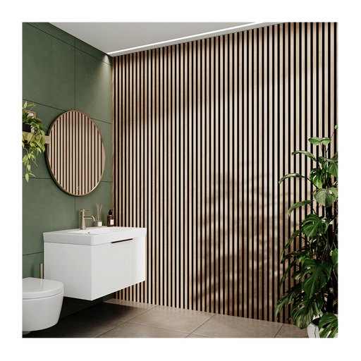 ProWarm Waterproof Slatted Wall Panel (Pack of 3) - 2400mm x 170mm x 19mm