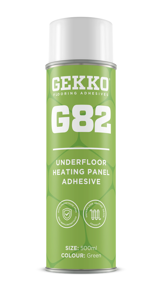 Gekko G82 Underfloor Heating Spray Adhesive (Green) - 500ml - Underfloor Heating Direct