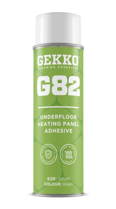 Gekko G82 Underfloor Heating Spray Adhesive (Green) - 500ml - Underfloor Heating Direct