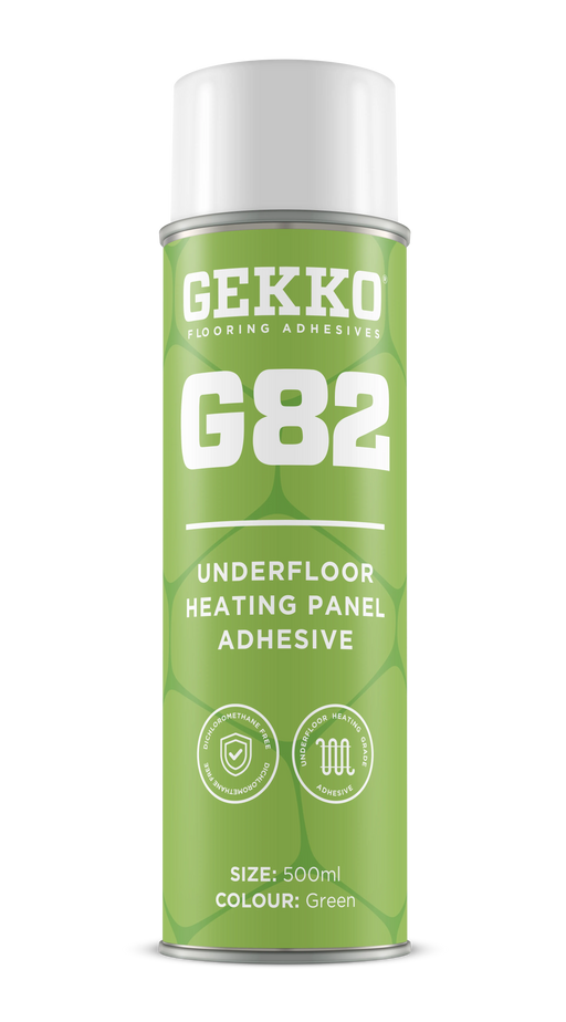 Gekko G82 Underfloor Heating Spray Adhesive (Green) - 500ml - Underfloor Heating Direct