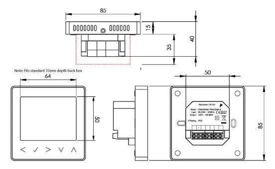 Heatmiser neoStat-E Programmable Thermostat - Underfloor Heating Direct