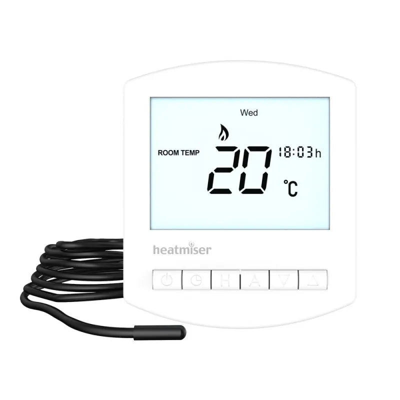 Heatmiser SlimlineE Programmable Thermostat V3 Underfloor Heating Direct