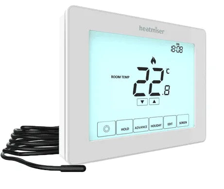 Heatmiser Touch-E Programmable Touchscreen Thermostat - Underfloor Heating Direct