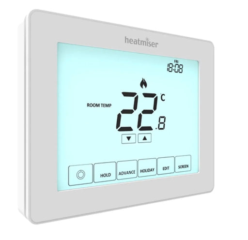 Heatmiser Touch-W Programmable Touchscreen Thermostat - Underfloor Heating Direct