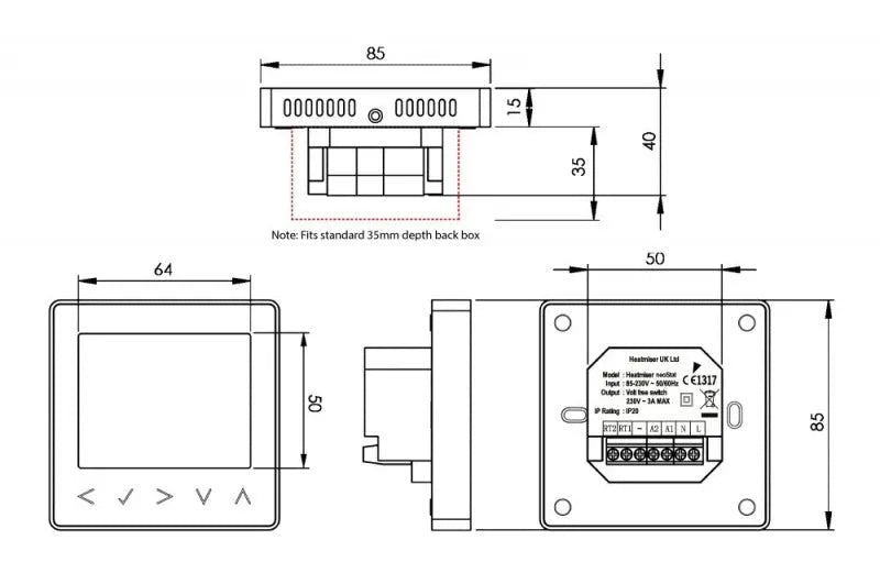 Heatmiser neoStat-W Programmable Thermostat