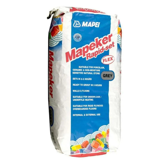 Mapei Mapeker Rapid Set Tile Adhesive Grey - 20kg