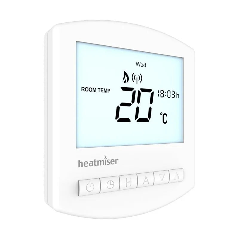 Rf Stat Programble Heatmiser Slimline-RF Wireless Programmable Thermostat | Lowest Price