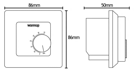 Warmup Manual Underfloor Heating Thermostat