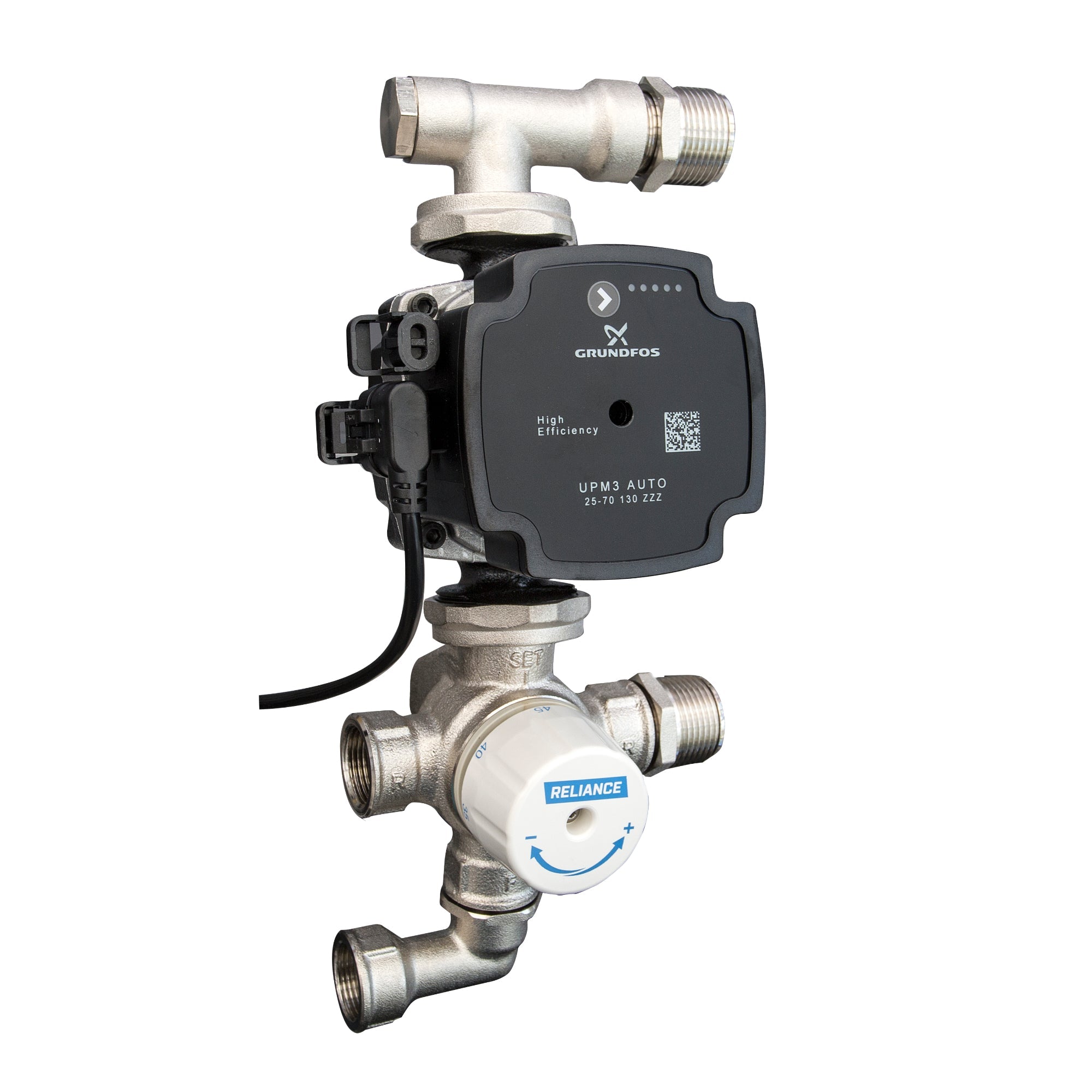 Reliance Manifold Control Pump Pack – UFH Mixing Valve & ERP 7m Pump, Compact Cabinet-Fit System Controller