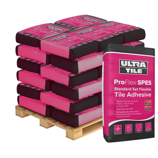 UltaTile ProFlex SPES Extended Set Time Tile Adhesive - Pallet 54 Bags - Underfloor Heating Direct