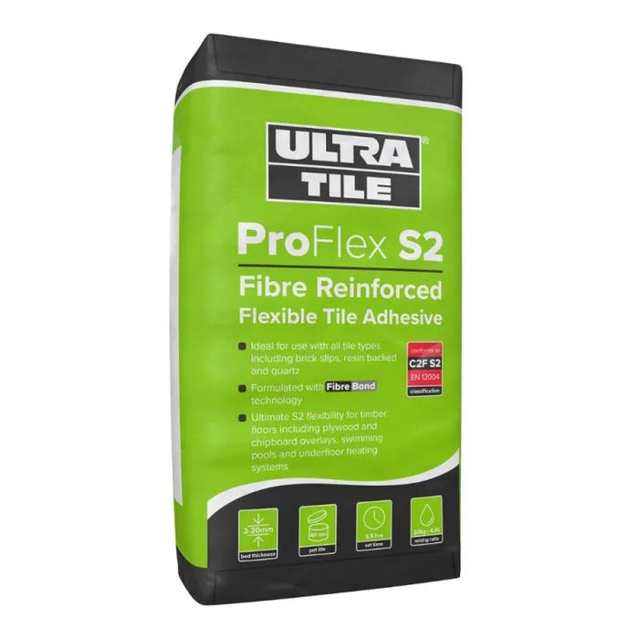 UltraTile ProFlex S2 Rapid Setting Tile Adhesive 20kg - Underfloor Heating Direct