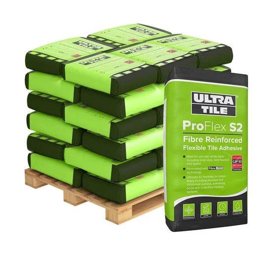 UltraTile ProFlex S2 Rapid Setting Tile Adhesive - Pallet 54 Bags - Underfloor Heating Direct