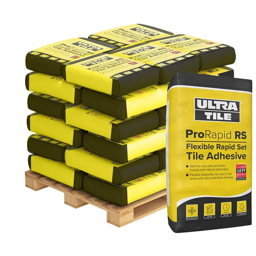 UltraTile ProRapidRS Tile Adhesive - Flexible Rapid Setting - Pallet 54 Bags - Underfloor Heating Direct