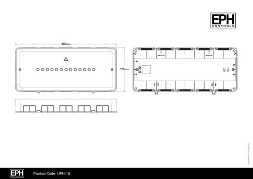 EPH Underfloor Heating Wiring Centre - 10 Zone - Underfloor Heating Direct